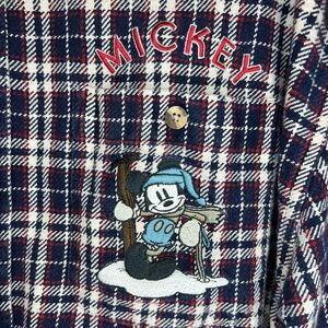 Vintage Mickey plaid shirt